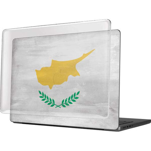 Cyprus Flag Distressed MacBook Pro 14in (2021-24) Case plus Skin